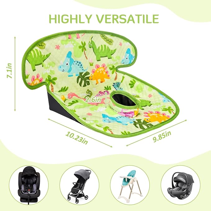 INFANZIA Dry Seat,Car Seat Protector Waterproof Carseat Liner Potty Training Toddlers, Baby and Infants, Piddle Pad for Carseats Strollers (Green, 2 Packs