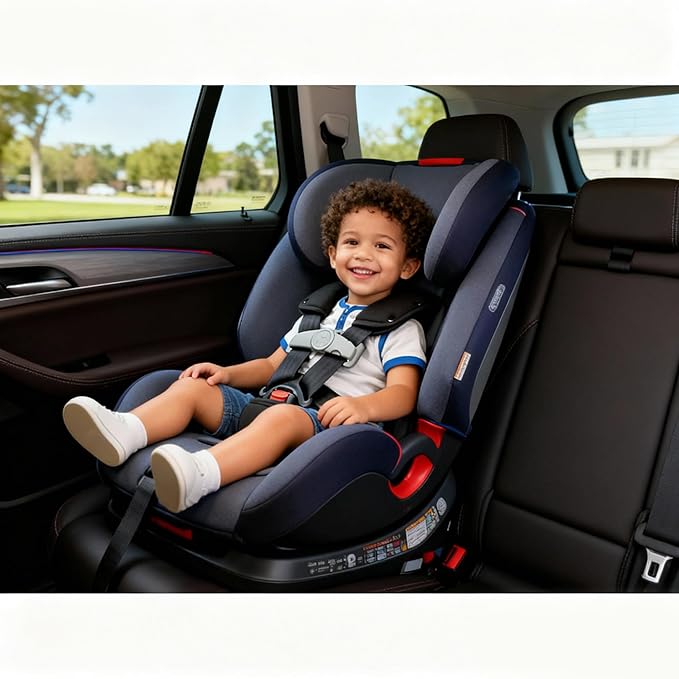 Anti Escape Car Seat Buckle Guard & Chest Harness Clip Lock - Child Safety Buckle Lock for Kids, Toddler, Stroller and Car Seat Belt (Style A, Gray 1 Pack)