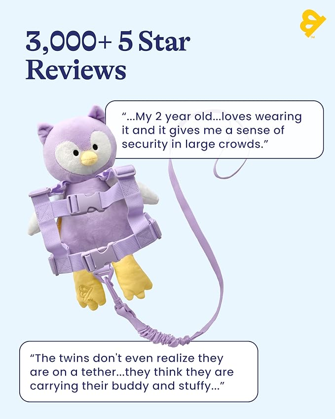 GoldBug Toddler Safety Harness & Leash - Owl