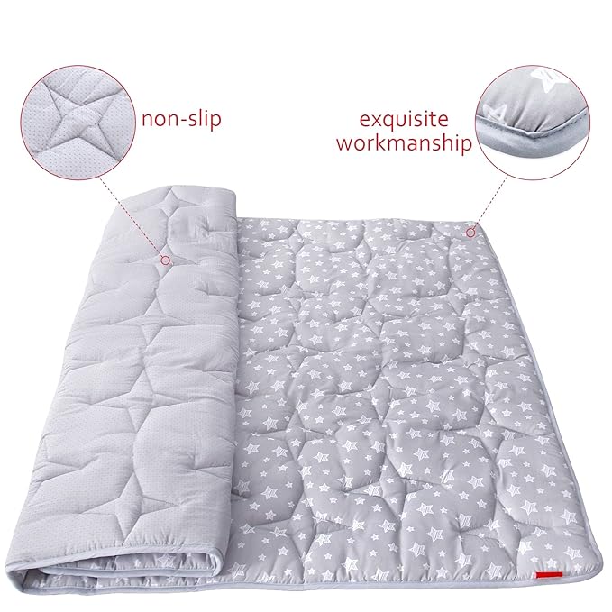 Baby Play Mat, Extra Large Thick Playpen mat, Non Slip Padded Kids Play Mat for Playing 79"x71" One-Piece Baby Floor Mat for Babies, Toddlers