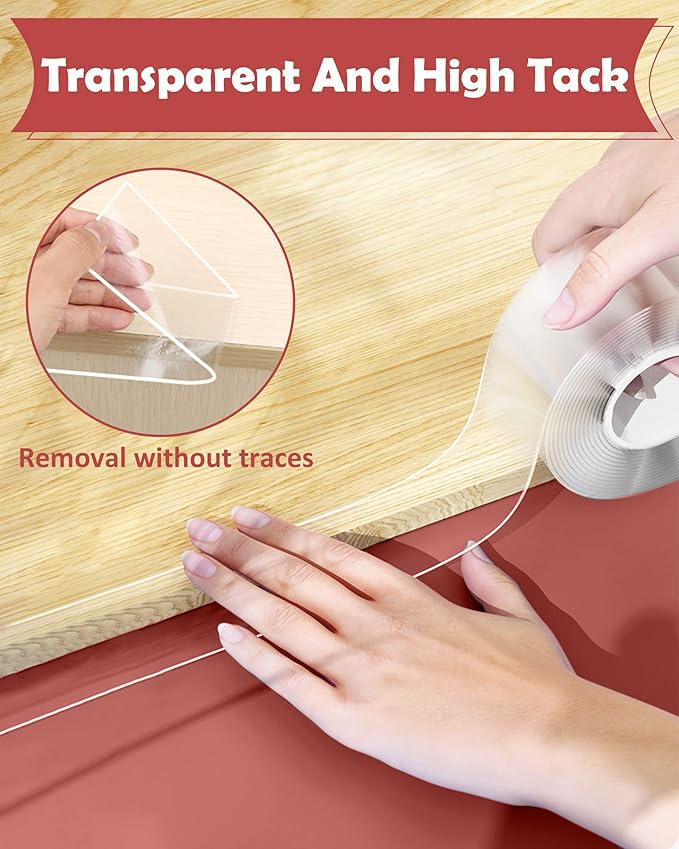 Baby Proofing, Clear Edge Protector Strip, Soft Corner Protectors for Kids, Baby Child Safety Tables Corner Guards for Furniture Against Sharp Corners for Cabinets, Tables, Drawers 16.4ft