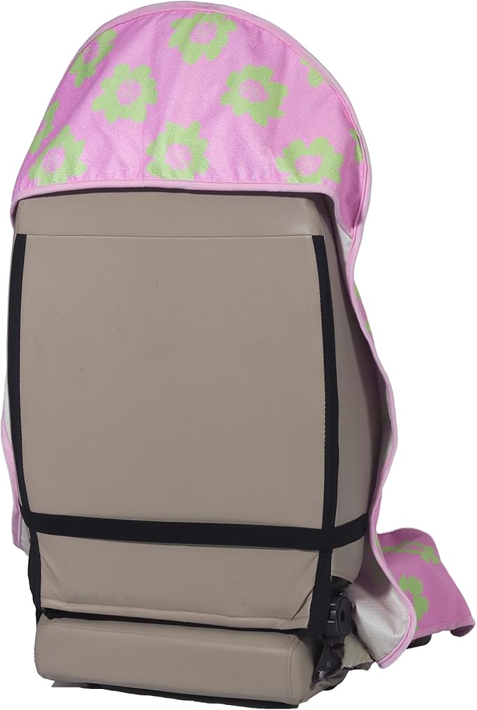 LoyaGour Car Seat Cover Protector Front Seats,for Gym Workout,Running,Swimming,Beach and Hiking,Waterproof Sweat Towel Bucket Seat Covers for Cars SUV Trucks (Flower and Pink, 2Pcs)