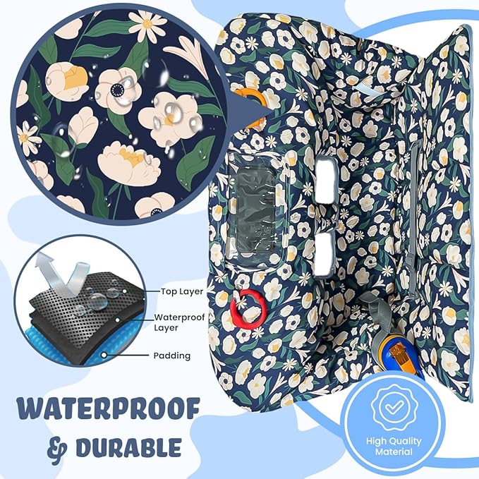 Shopping Cart Cover for Baby and Toddler, Waterproof Grocery Cart and High Chair Cover, Soft Padded Cart Cover for Babies, Universal Fit for Costco, Target and Restaurant High Chairs