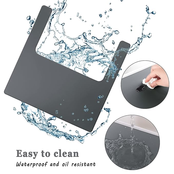 High Chair Placemat, Durable High Chair Placemat Silicone, Clean and Hygienic, Suitable for IKEA Antilop Highchai, for Toddlers and Babies (Gray)