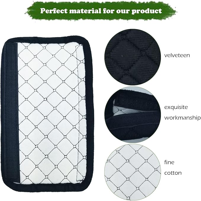 Car Seat Belt Cover Pad, 5 Pack, Seatbelt Covers for Car Accessories, Soft Material, Car Seat Strap Pads, Black 10.63 inches, Universal Fit for All Vehicles, Comfort for neck shoulders (5-Black)
