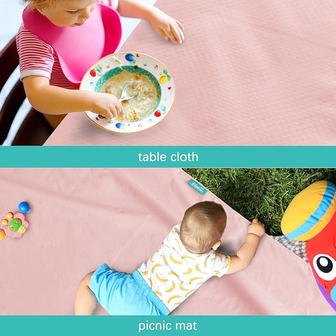 Splat Mat 2 Pack for Under High Chair & Arts & Crafts & Eating Mess, Waterproof 42''×46'' Baby Playtime Anti-Slip High Chair Mat for Floor or Table, Reusable & Portable Splash Mat for Under High Chair