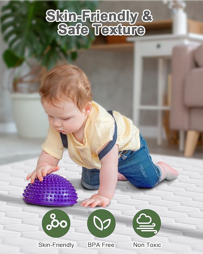 TINYHARBO Premium Foam Baby Play Mat 71" x 59" with Removable Cover, Extra Extra Thick Padding Playpen Mat, Non-Slip Floor Mat, Stylish & Easy to Clean for Crawling Baby, Infants & Toddlers, Grey