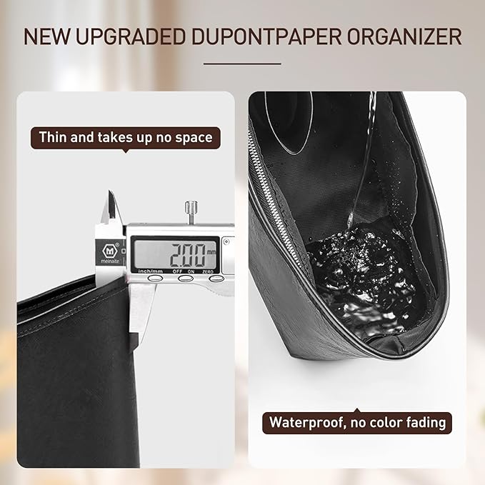 Doxo Purse Organizer Insert Compatible with Longchamp Xtra Hobo M Bag, Extra Lightweight Waterproof Bag Organizer with YKK Zip（Black, Hobo）