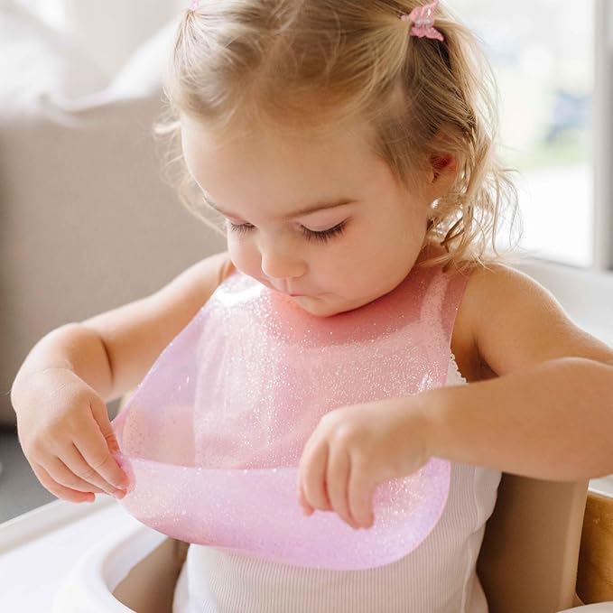 Magnetic Silicone Baby Bib – Waterproof, Dishwasher Safe, BPA Free Food-Grade, Feeding Bib for Infants and Toddlers