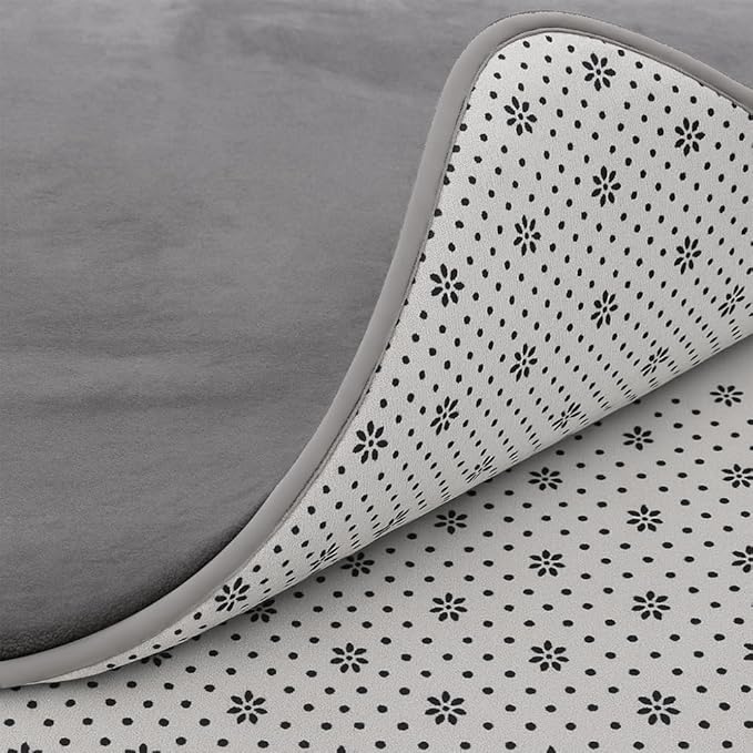 Baby Play Mat for Floor, 1.2″ Thick Foam 74X50 Playpen Mat, Ultra-Soft Velvet for Tummy Time & Crawling, Non-Slip Backing and Easy to Clean, Safe for Infants, Toddlers, and Kids (GRAY)