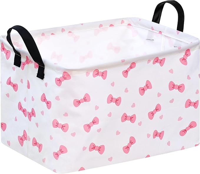 ACMUUNI Rectangle Gift Shelf Nursery Storage Basket Laundry Hamper Storage Box and Bins for Home Clothes with Handles