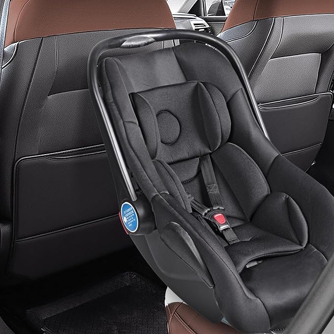 Infant Car Seat Insert – Thickened, Breathable & Fold-Go Baby Head & Body Support for Infant, Soft Mesh Car Seat Cushion, Easy-Carry Protector for All Strollers & Carriers