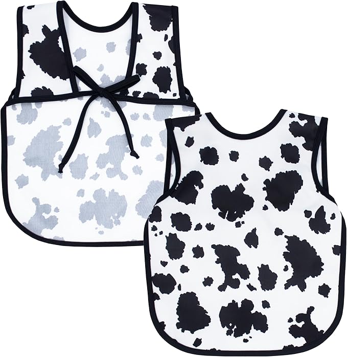 BapronBaby Animal Prints Bapron - No Neck Tie Safer Bib - Baby & Toddler - Soft Waterproof - PVC, BPA & Phthalate Free - 6m+