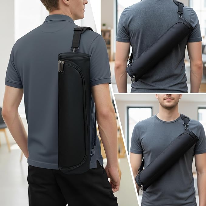 MTG Playmat Tube Case Storage Carry Bag Gaming Playmat Container for 14Inch or 15Inch TCG/MTG Playmat With Adjustable Shoulder Strap