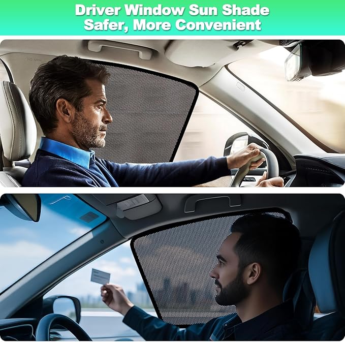 2017-2022 CRV Window Shades -Car Window Shade for Baby and Driver, Breathable Mesh Car Privacy Curtains for Side Windows, UV Protection and Heat Insulation for Road Trips, Napping
