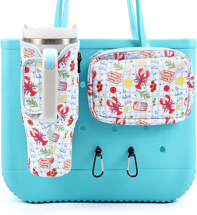 4PCS Organizer Holder for Bogg Bag, Accessories for Bogg Bags, Phone & Cup Holder compatible with Bogg Bag Original, Bag is not included