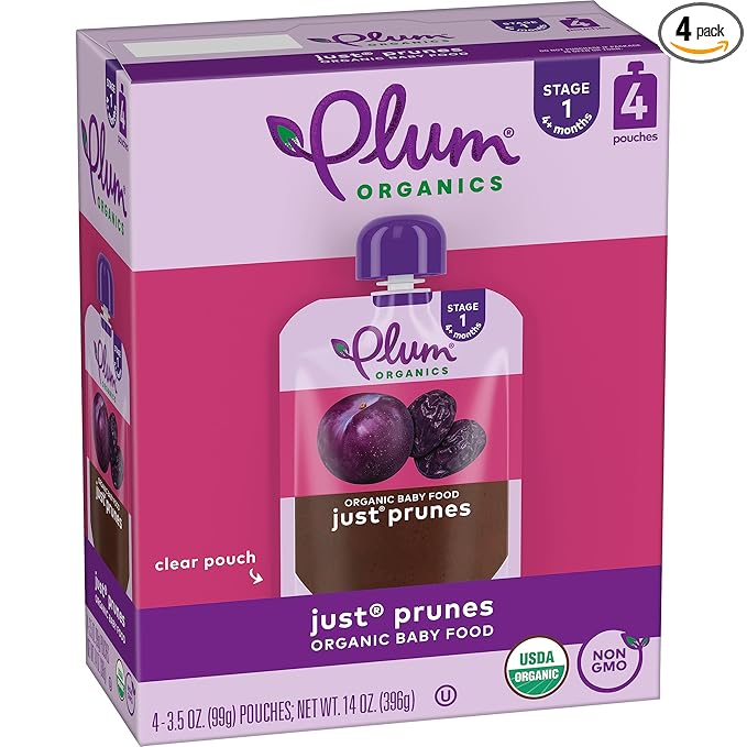 Stage 1 | Just Prunes Baby Food, 3.5oz (4 Pack)