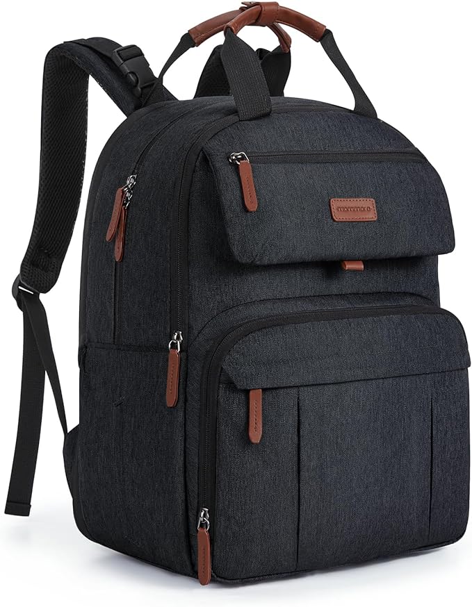 mommore Diaper Bag Backpack, Large Diaper Bag Expandable for 2 Kids/Twins, Durable Baby Bag with Changing Pad, Water Resistant Travel Diaper Backpack for Mom Dad | Expandable, for 2 Kids/Twins, Durable Baby Bag, with Changing Pad, Water Resistant