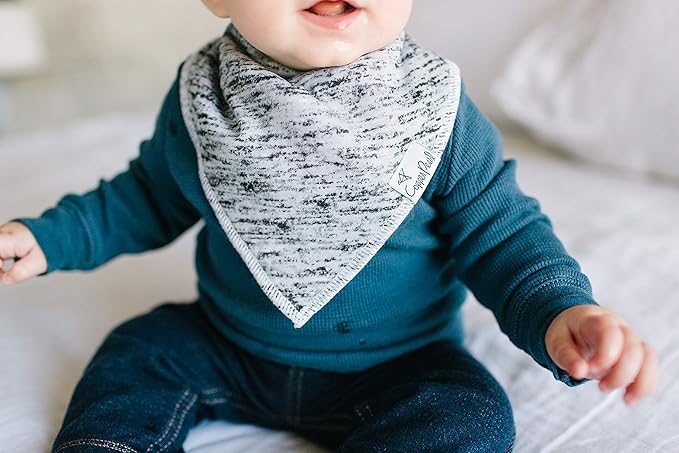 Copper Pearl Baby Bandana Drool Bibs for Drooling and Teething 4 Pack Gift Set “Max