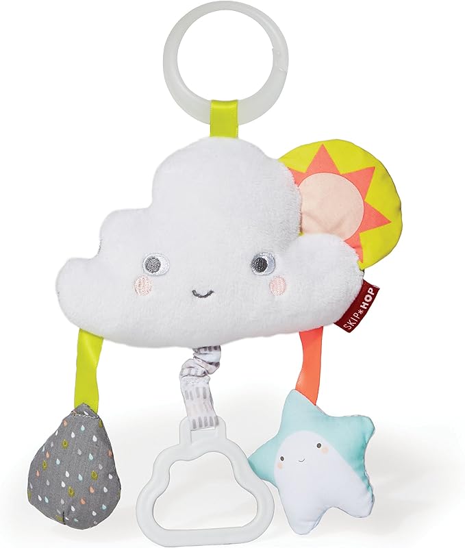 Skip Hop Baby Stroller Toy, Silver Lining Cloud Jitter, Cloud , 0.25 Pound
