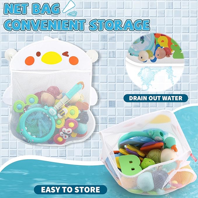 LZZAPJ Baby Bath Toys for Toddlers 1-3, Kid Bathtub Toy with 36 Foam Bath Letter & Number, Fishing Games with Fish Net, Water Pool Toy with Storage Bag, Shower Toy Gift for Boy Girl Infant 1 2 3 4 5 6