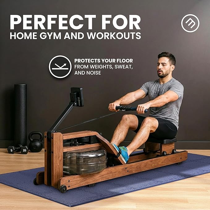 bemaxx Gym Mats Set - 18 pcs EVA Interlocking Foam Floor Tiles (12.6"x12.6"x0.4") 18sqft Protective Gym Flooring Sports Home Workout Exercise Mats Puzzle Garage Fitness Play-Room Pool Treadmill Bike