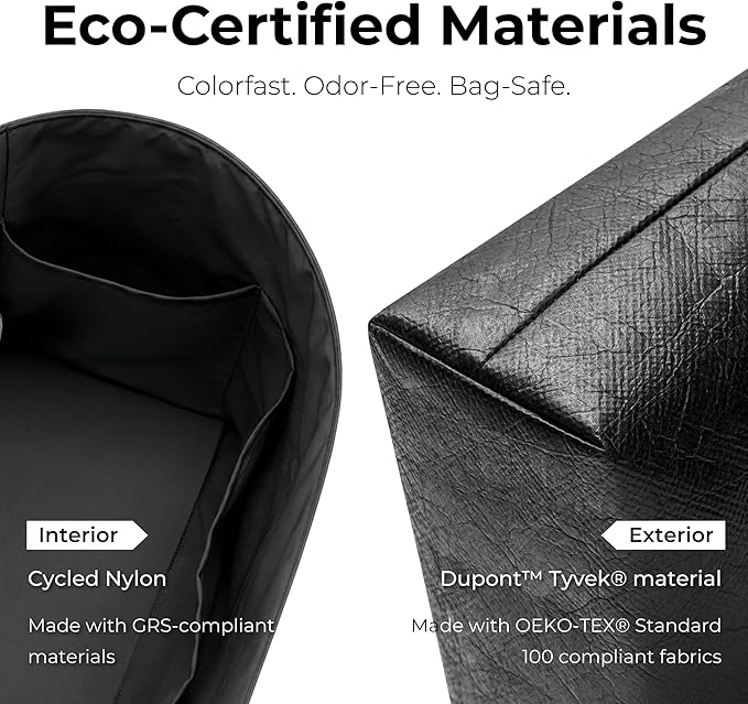 Handbag Organizer Insert for LV CarryAll Dark Vibe MM, Custom Fit Inside Premium Matte Black Lightweight Purse Insert with Cup Holder Accessories