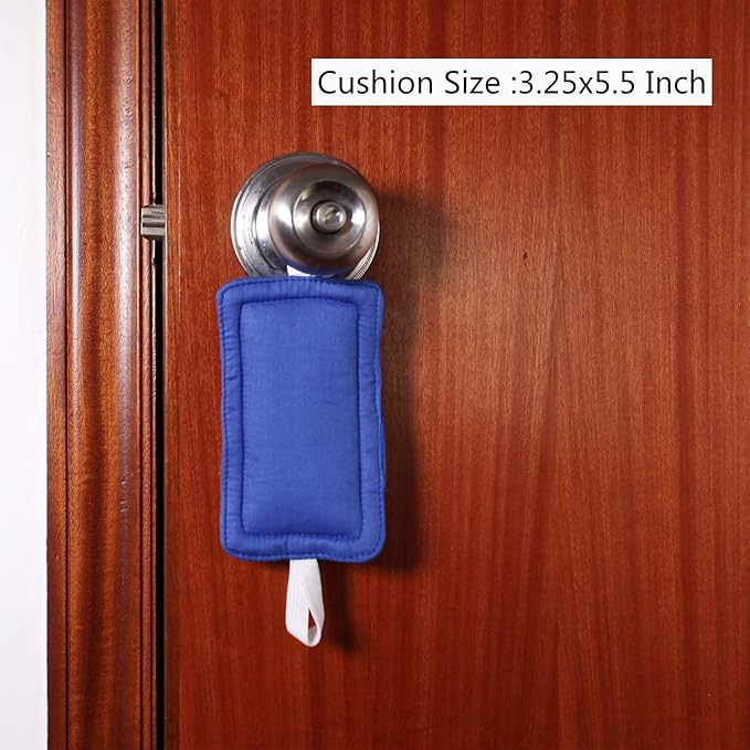 Royal Blue Door Silencer & Jammer - 3 Pack Noise Reducing Door Cushions - 3.25 x 5.5 Inch