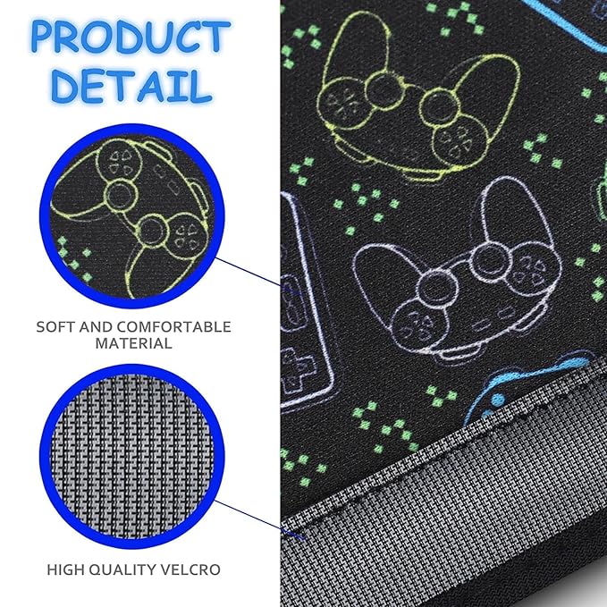 YR Seat Belt Cover for Kids, Soft Comfort Seat Belt Cushion for Children, Cute Cartoon Pattern Car Seat Belt Pads Cover for Girls and Boys, 1 Pack (Game)