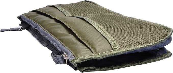 Vercord Purse Organizer Insert for Handbags Bag Organizers Inside Tote Pocketbook Women Nurse Nylon 13 Pockets Army Green Small