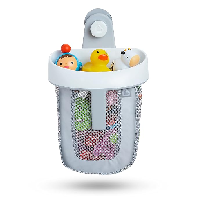 Munchkin® Super Scoop™ Hanging Bath Toy Storage with Quick Drying Mesh, Grey