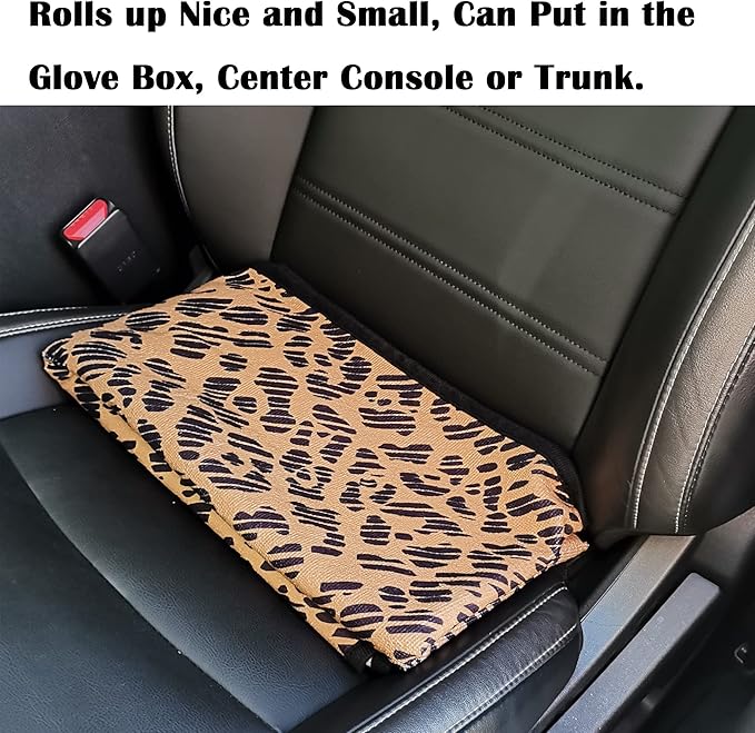 LoyaGour Car Seat Cover Protector Front Seats,for Gym Workout,Running,Swimming,Beach and Hiking,Waterproof Sweat Towel Bucket Seat Covers for Cars SUV Trucks (Leopard, 1Pcs)
