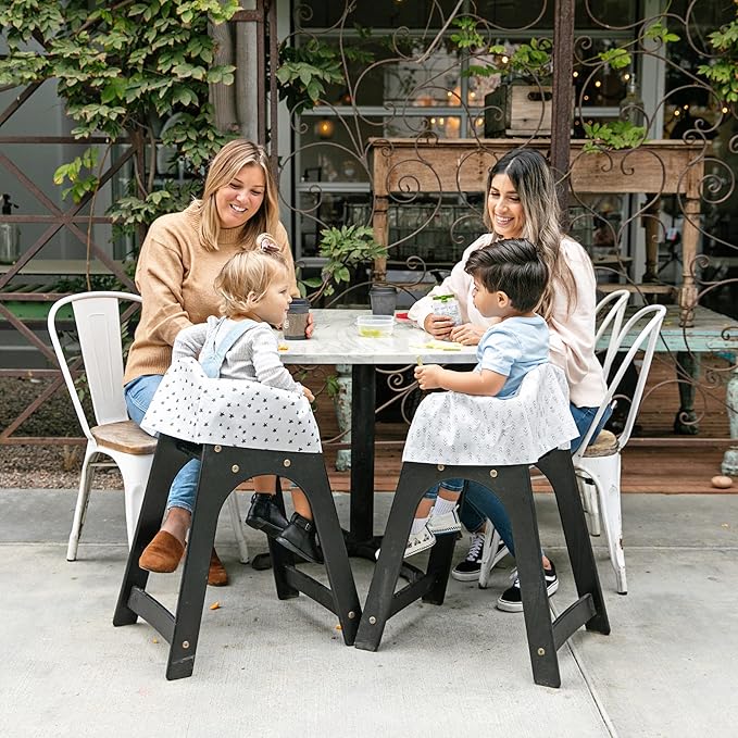 J.L. Childress Disposable Restaurant High Chair Covers - Baby Travel Accessory for Kids & Toddlers, Individually Wrapped, Covers All Surfaces - 12 Count, Stars/Hearts/Arrows