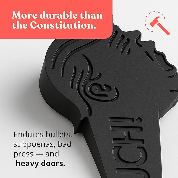 2-Pack Decorative Door Stoppers for Bottom of Doors - Funny Trump Door Stopper – Large & Cute Wedge for Doors – Big Beautiful Gag Gift & Trump Decor – Political Joke, Trump Stuff for Home or Office