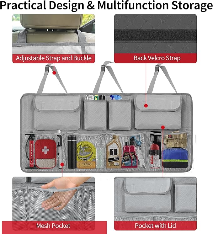 Car Trunk Organizer Storage (Dimgrey)