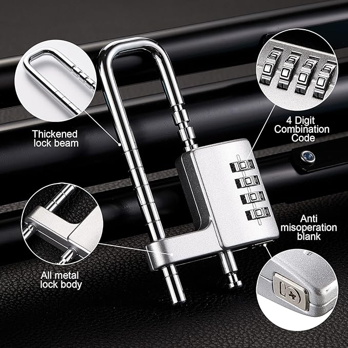 Cabinet Lock,Combination Padlock,Stainless Steel Gym Locker Lock Code Long Adjustable Shackle Lock for Outdoor, School, Gym, Sports lockers, Fences,