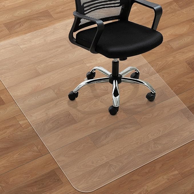Large Office Chair Mat for Hard Floors - 59''x47'',Heavy Duty Clear Wood/Tile Floor Protector PVC Transparent by SHAREWIN