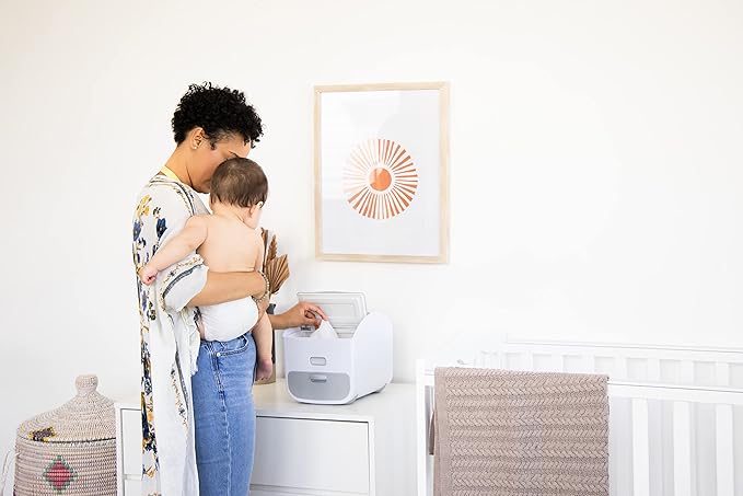 Ubbi Portable Diaper Changing Station Diaper Storage Caddy Organizer with Folding Changing Mat, Stores Baby Diapers, Wipes and Baby Accessories, Gray