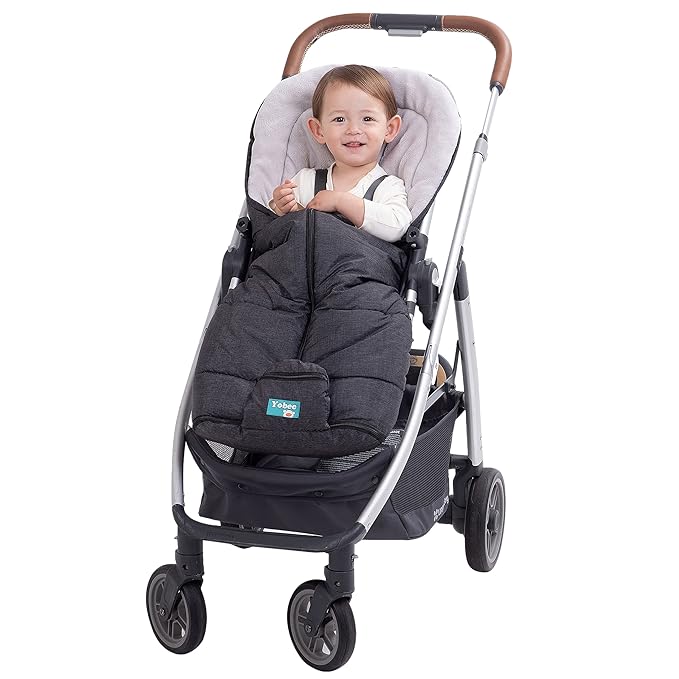 Yobee Winter Outdoor Tour Waterproof Stroller Bunting Bag, Warm and Comforatble Stroller Footmuff, Toddler Universal Stroller Sleeping Bag, Multi-Use,6 to 36 Months
