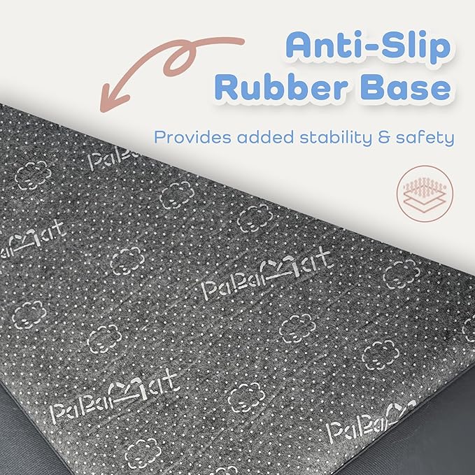 1.5" Thick Baby Play Mat for Floor, 79x79 Playpen Mat, Pro Soft Flannel Foam Mats Toddler Infant Kids Crawling for Nursery Rug Playroom Living Room Waterproof Easy Care Non-Slip (Dark Grey)