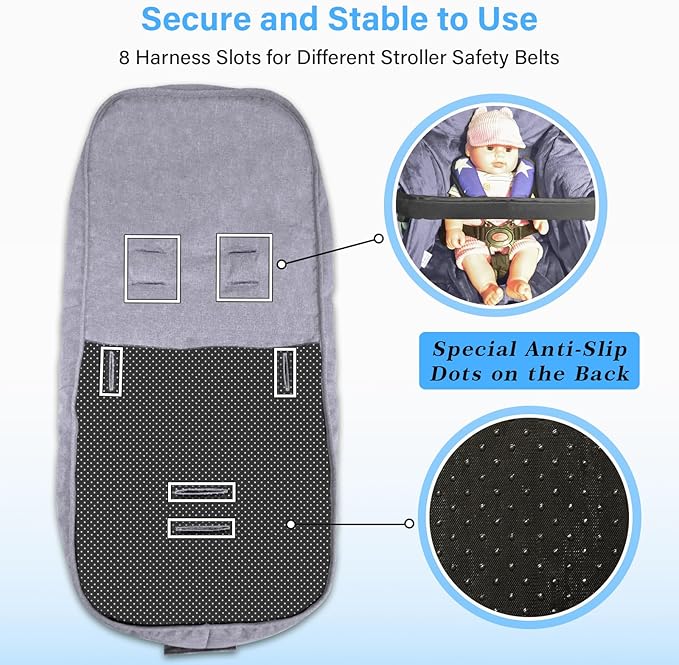tupi Stroller Footmuff, Universal Warm Bunting Bag for Cold Weather, Stroller Cover for Winter, Waterproof Stroller Blanket for Toddler Girls Boys, Stroller Sleeping Bag, Ideal Gift for Baby Mom