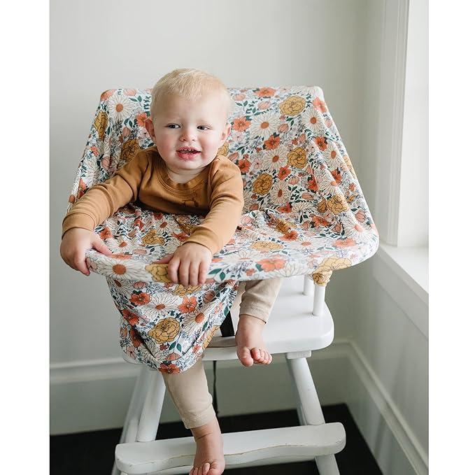 Konssy Baby Car Seat Covers- Multi-use Carseat Canopy for Babies, Stretchy Infant Carseat Cover Boy, Shower Gifts for Unisex Boys and Girls