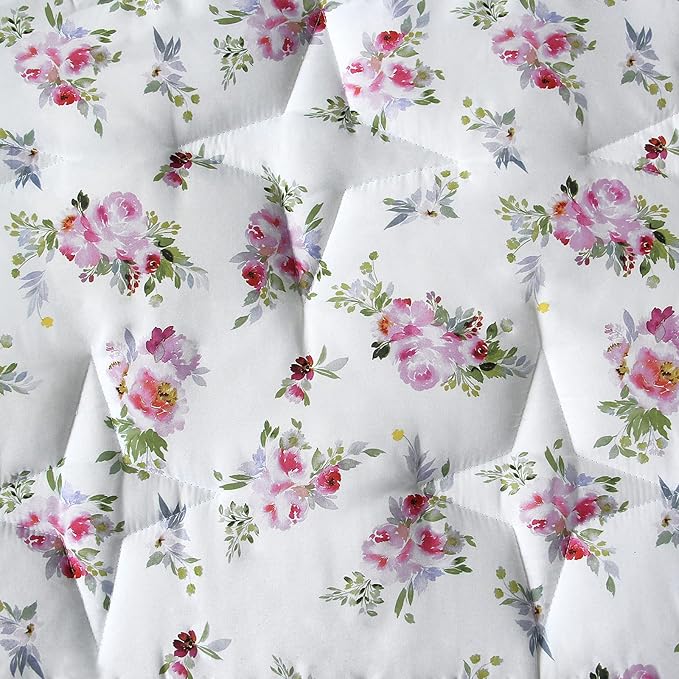 Hexagon Playpen Mat, Floral Print Baby Playmat fits Regalo Portable Play Yard 48 Inch, Six Pannel Playpen Kids Tent Mat Hexagon Rug Mat