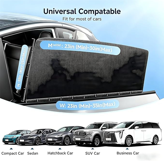 DMJN Car Window Shades for Baby (100% UV & Sun Block) Car Side Windows Covers Sun Shades for Baby in Car,Easy-Install Nano Ice-Crystal Coating-Universal Fit (Medium),2 Pack