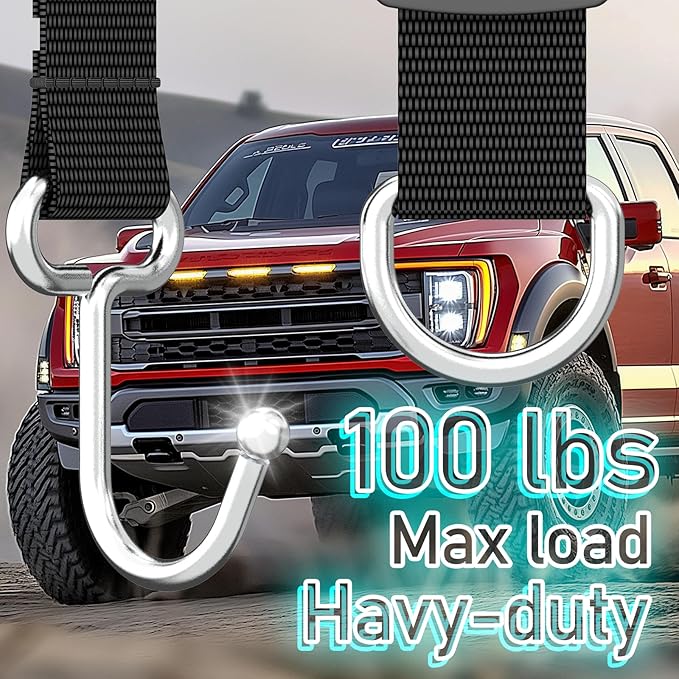 QUIDAOSO Car Headrest Hooks for Purse and Bags, Purse Holder for Car, Adjustable Back Seat Hanger, Metal Heavy Duty 100 lbs, (C1)