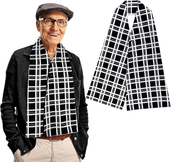 Tarpop Adult Bib Scarf Washable and Reusable Dining Clothing Protector Adult Bib for Elderly Senior Citizens Men Women Eating