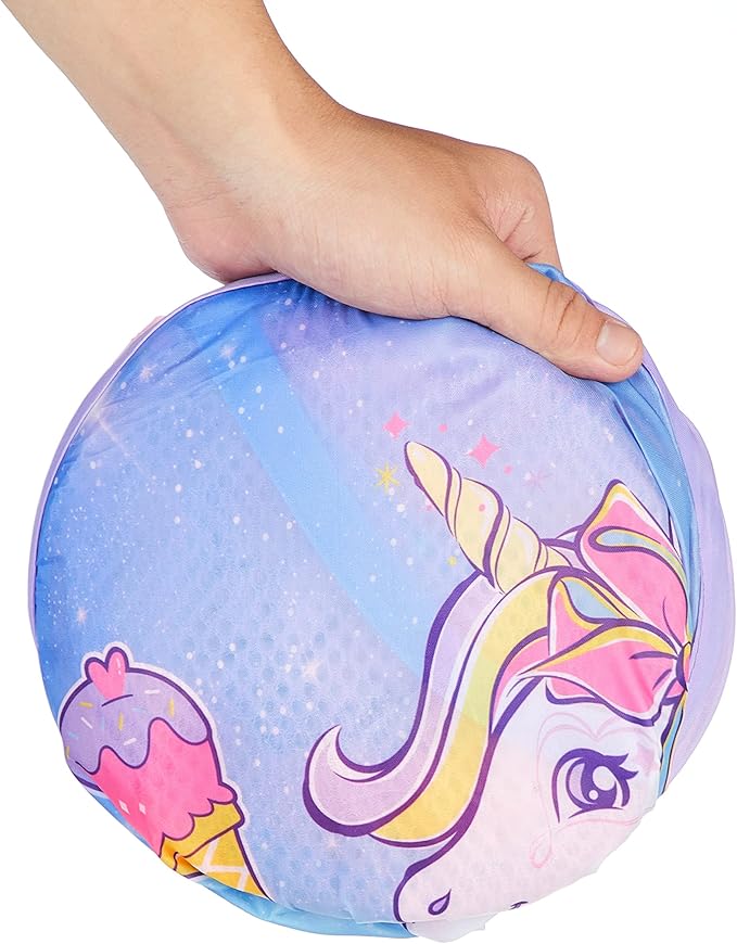 Idea Nuova JoJo Siwa Bow Unicorn Believe in Your Dreams Pop Up Hamper with Durable Carry Handles, 21'' H x 13.5'' W X 13.5'' L