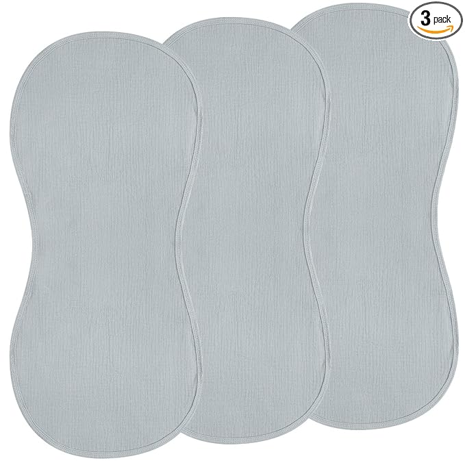 Hahafelt 3 Pcs Changing Pad Liners Fits in Peanut Shape Changing Pad Waterproof Diaper Mats Organic Cotton Peanut Mats are Warm on a Baby's Back, Washable Reusable(Wild Duck,Blue)