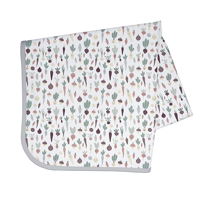 BapronBaby Root Veggies Splash Mat - Waterproof Catch-All for Under High Chairs, Floors, Tables, Playtime or Arts & Crafts - Machine Washable - 45" x 45”
