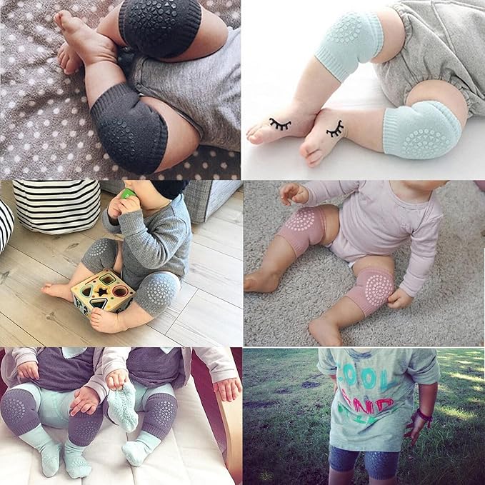 TFTSR Baby Knee Pads for Crawling (5 Pairs), Walking Protector Knee Pads For babies Toddler Kids Girls Boys 1-3